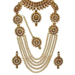 Anouk Women Gold Jewellery Set image 1