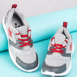 Cute Walk by Babyhug Slip On Color Block Sneakers - Grey-picture-11
