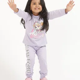 Nap Chief  Full Sleeves Paw Patrol Unicorn Printed Night Suit - Lilac-picture-17