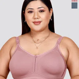 MAASHIE Women Plus Size Pack of 2 Bra Full Coverage-picture-25
