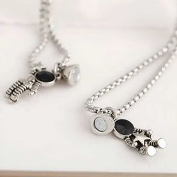 J.S ENTERPRISES Teeragaj Unisex Set of 2 Contemporary Pendants with Chains-picture-19