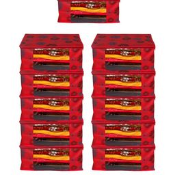 AMAK INC Red Fabric Multi-Utility Wardrobe Organisers-picture-12