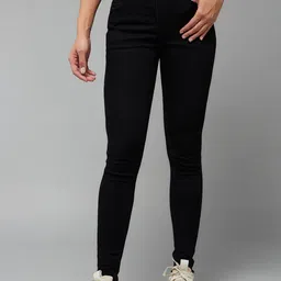 Miss Chase Women Slim Fit High-Rise Mildly Distressed Stretchable Jeans-picture-12