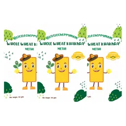 littlecherrymom Littlecherrymom's Whole Wheat Khakhra - Garlic Flavour (100g x 2) image 4