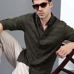 Roadster Men Horizontal Stripes Casual Shirt-picture-14