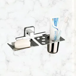 GLOXY Stainless Steel Soap & Toothbrush Holder-image-7