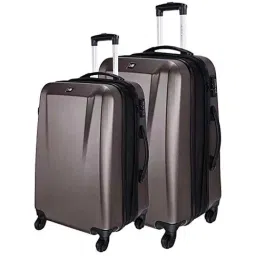 Nasher Miles Canberra Hard-Sided  Set of 2 Brown Trolley/Travel/Tourist Bags (65 & 75 Cm)-image-98