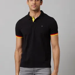 celio Celio* Black Cotton Regular Fit Polo T-Shirt-picture-18