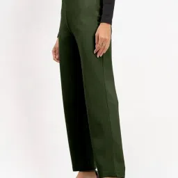 SALT Attire Olive Green Airy Pull On Straight Jeggings image 3