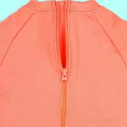 Kiddopanti Girls Coral Regular Printed Swimsuit image 3