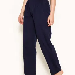 Clovia Blue Cotton Pyjamas image 3