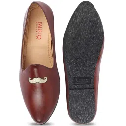 Fausto Men's Cherry Casual Juttis image 3