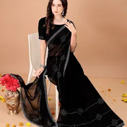 Leelavati Embellished Saree With Blouse image 5