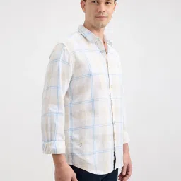 Pepe Jeans Beige Regular Fit Checks Shirt image 3