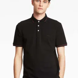 Lindbergh Black Polo T-Shirt-image-12