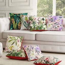 SEJ by Nisha Gupta Multicolor Polyester Cushion Cover - Set of 8-picture-35