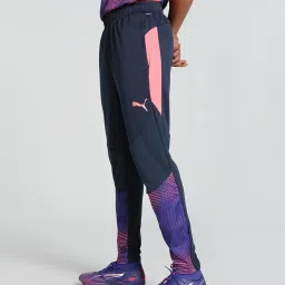Puma Blue Slim Fit Printed Sports Trackpants image 3