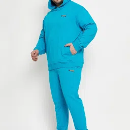 Club York Blue Regular Fit Texture Trackpants image 3