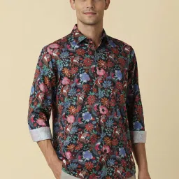 Allen Solly Multicolored Cotton Slim Fit Printed Shirt image 3