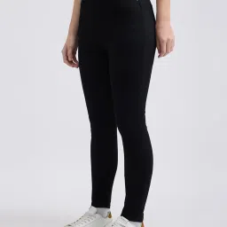 Pepe Jeans Black Rinse Skinny Fit High Rise Jeans image 3