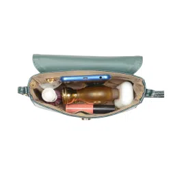 Baggit Dark Green Animal Effect Extra Small Cross Body Bag image 3