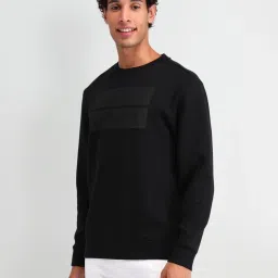 U.S. Polo Assn. Denim Co. Black Cotton Regular Fit Logo Printed Sweatshirt image 3