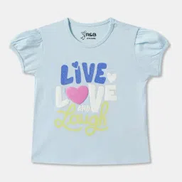 R&B Kids Blue Graphic Regular Fit Top-picture-19