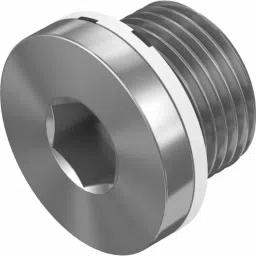 Festo Galvanized Steel Blanking Plug for 20 mm, B-3/8-20 (Bag 20 Piece)-picture-22