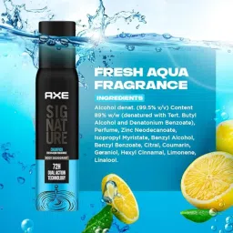 Axe Signature Champion Fresh Aqua Fragrance Body Deodorant for Men - 200 ml image 3