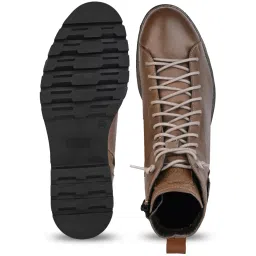 Alberto Torresi Men Tan Biker Boots image 3