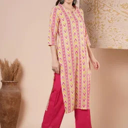 Fashor Multi Pure Cotton Printed Kurta image 3