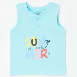 Juniors by Lifestyle Blue Cotton Printed T-Shirt-picture-37