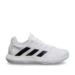 Adidas Men's SoleMatch Control White Tennis Shoes-picture-11