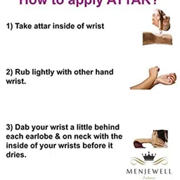 Menjewell Pack of 2 Chandan-E-Khaas & Firdaus Attar image 3