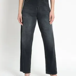 Angelfab Grey Cotton Straight Fit High Rise Jeans-picture-16