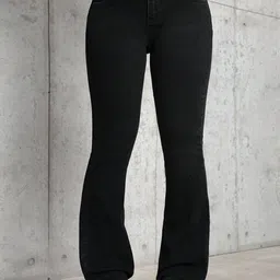 NU CLOTHS Women Jean Flared High-Rise Stretchable Jeans-picture-15