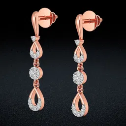 Joyalukkas Women 18KT Gold Brilliance Sparkling Stars Diamond Earrings -2.83 g-image-38