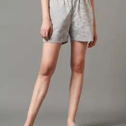 Bewakoof Grey Cotton Printed Boxer Shorts-image-0