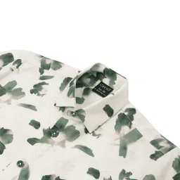 Cavio Green Cotton Comfort Printed Shirt image 3