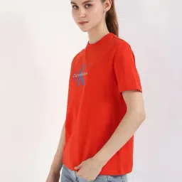 Calvin Klein Jeans Red Regular Fit T-Shirt image 3