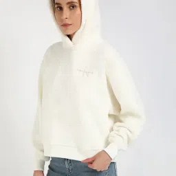 Calvin Klein Jeans White Regular Fit Sweatshirt image 3