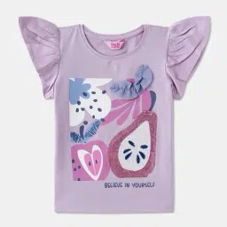 R&B Kids Lilac Graphic Regular Fit Top-picture-15