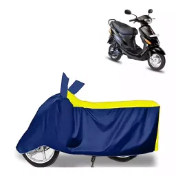 Auto Pearl Bike Cover for Hero Electric E Sprint (Yellow & Blue)-image-22