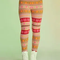 Forever 21 Beige Printed Leggings-picture-33