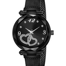 Gopal Shopcart Unisex Embellished Round Dial Analogue Watch GR_104_Black Maganet-picture-24