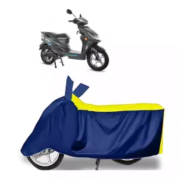 Auto Pearl Bike Cover for Hero Electric Motocorp Electric Atria (Yellow & Blue)-picture-11