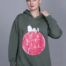 CORSICA Women Olive Printed Sweatshirt-picture-33