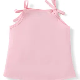 Simply Sinker Knit Singlet Sleeves Slips With Girl Print Pack of 3 - Aqua Blue Pink & Beige image 3