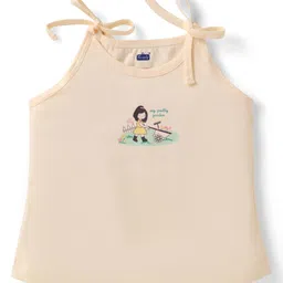 Simply Sinker Knit Singlet Sleeves Slips With Girl Print Pack of 3 - Aqua Blue Pink & Beige image 4
