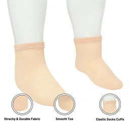 The little lookers Cotton Pack Of 5 Solid Socks - Multi Colour image 4